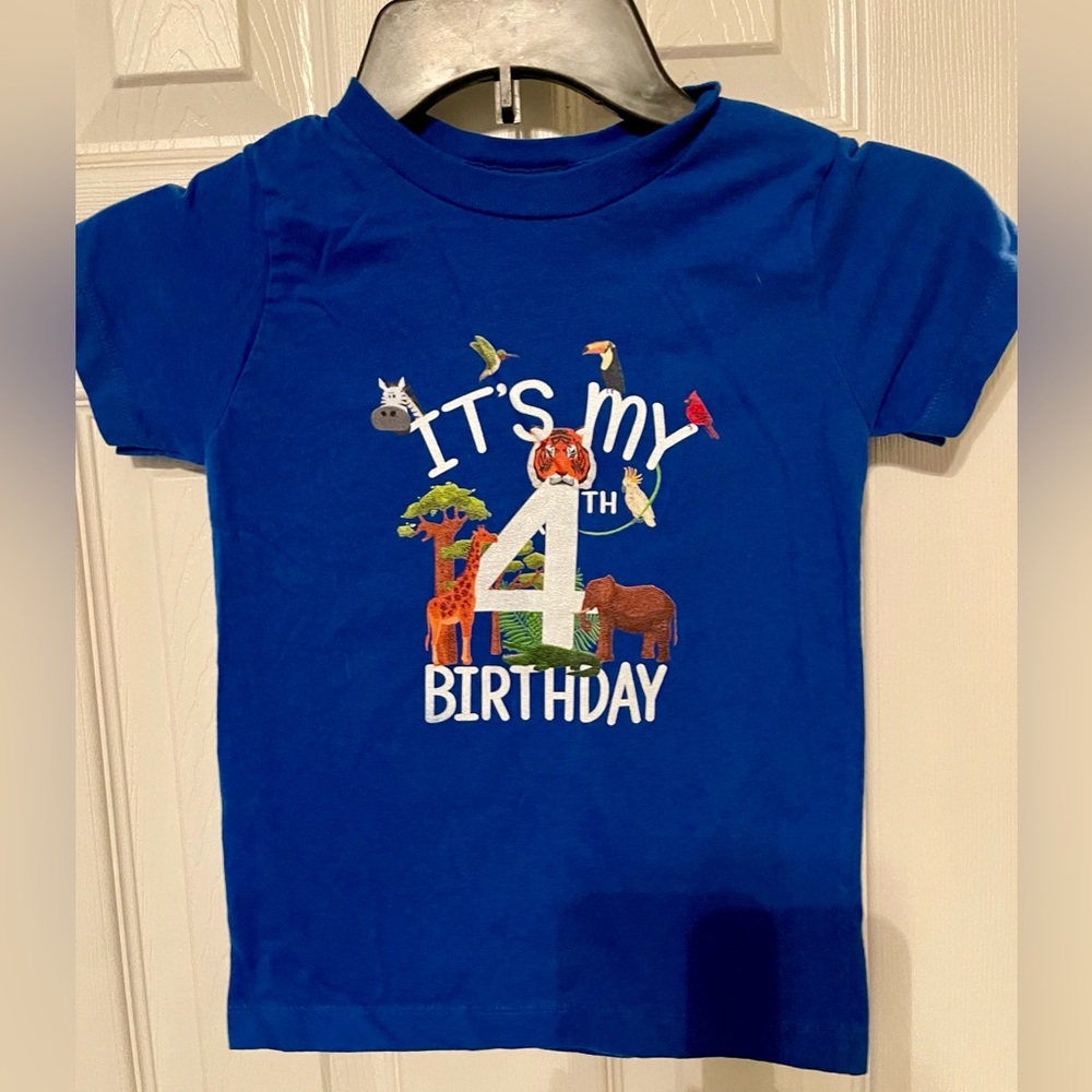 4th Birthday Tshirt for boys 4T